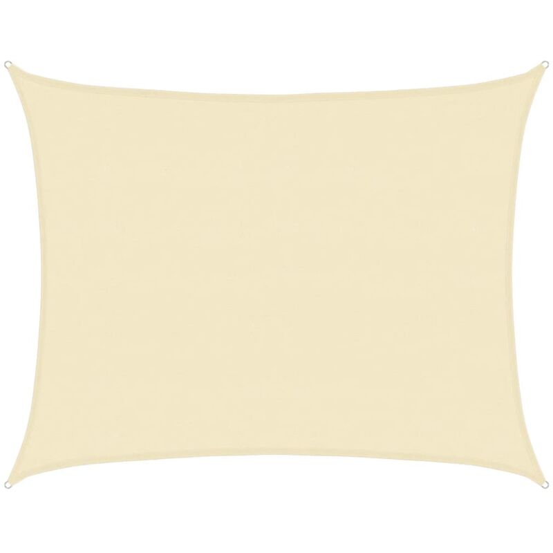 foto del prodotto maison chic vela parasole,vele ombreggianti,tenda parasole giardino 160 g m crema 6x7 m in hdpe bevs833336 bonnevie