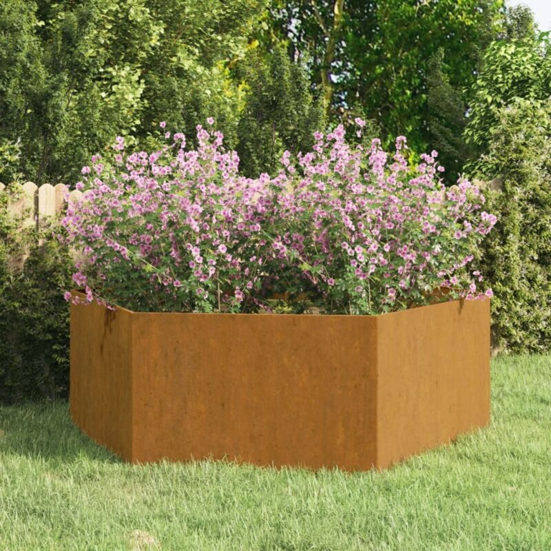 foto del prodotto maison exclusive furniture limited fioriera ruggine 138x120x45 cm acciaio corten