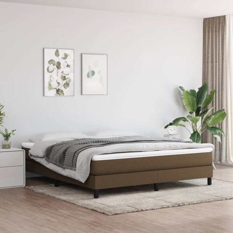 foto del prodotto maison exclusive furniture limited giroletto senza materasso marrone scuro