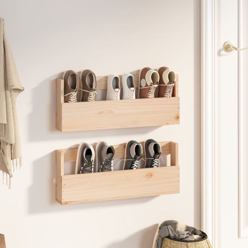 foto del prodotto maison exclusive furniture limited scarpiere a parete 2 pz 59x9x23 cm legno