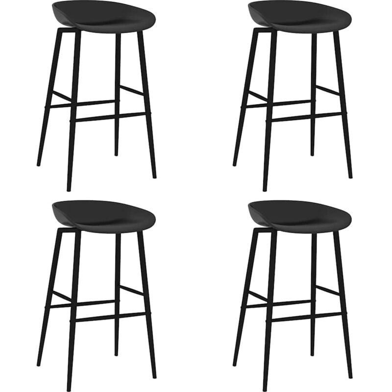 foto del prodotto maison exclusive furniture limited sedie da bar 4 pz nere
