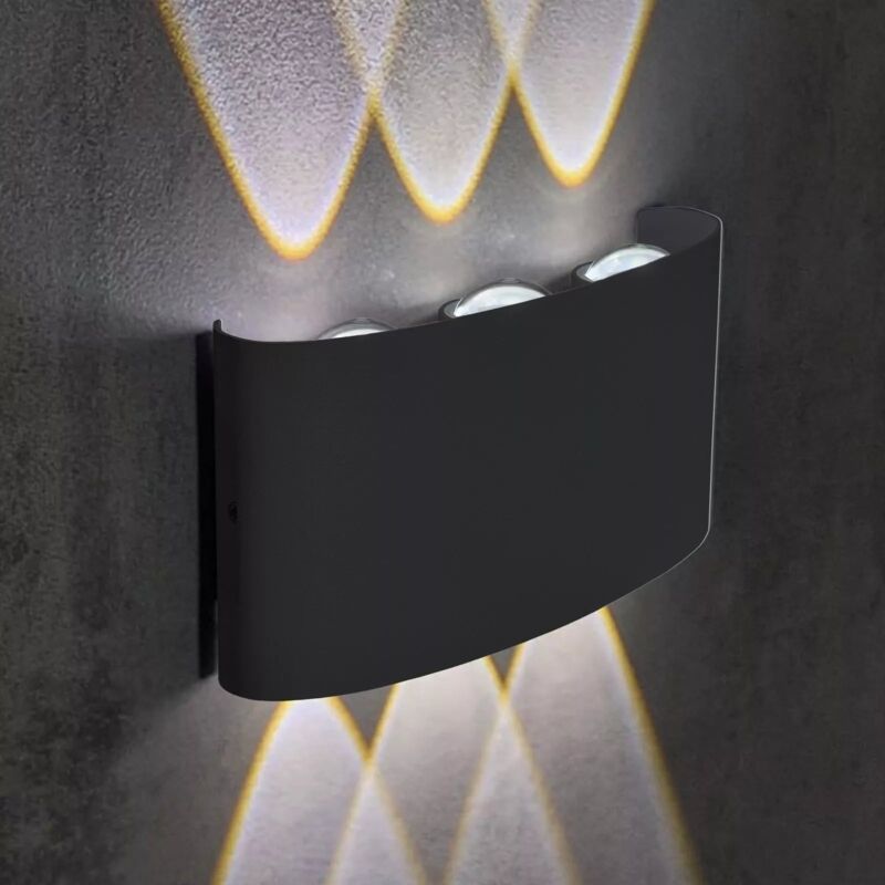 foto del prodotto maka applique led 16w con doppia luce, protezione ip65, montaggio facile a muro per esterni 4000k
