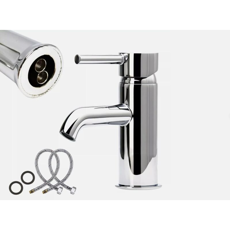 foto del prodotto maka miscelatore rubinetto lavello bagno bidet cucina in ottone cromato 17cm, design elegante, materiali di alta qualit e facile installazione