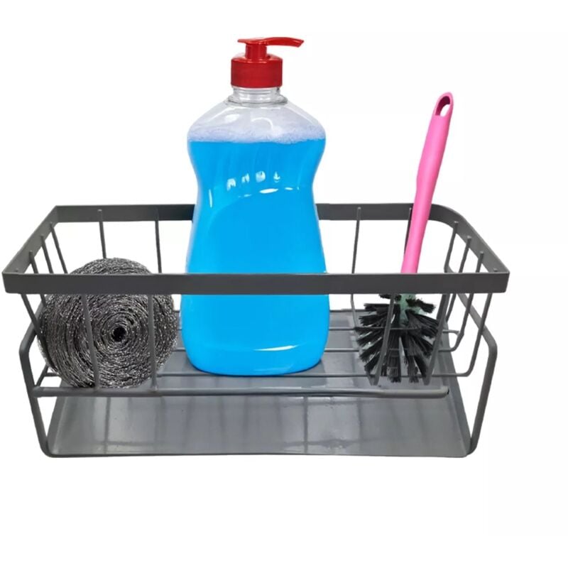 foto del prodotto maka porta spugna e sapone da cucina con scolo integrato, per lavello e lavandino, compatto, leggero, ideale per mantenere igiene e ordine, facile da