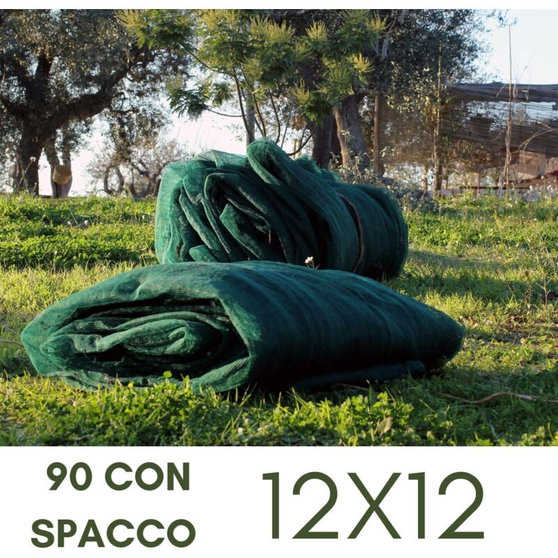 foto del prodotto maka rete per raccolta olive antispina, rinforzata e resistente, in polietilene 90 g mq con spacco 12x12