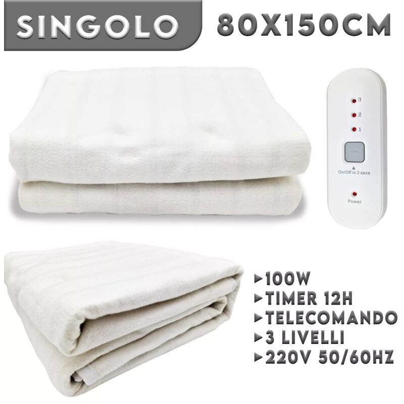 foto del prodotto maka scaldaletto elettrico lavabile riscaldamento rapido caldo comfort coperta riscaldante singolo