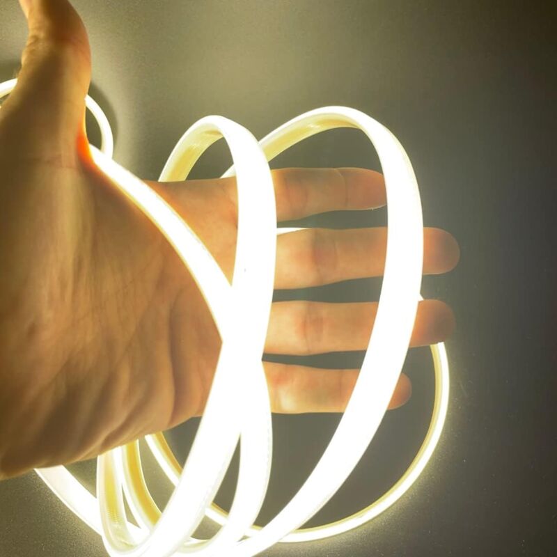 foto del prodotto maka striscia led cob 220v alta luminosit 432 luci al metro ip65 impermeabile, effetto neon per decorazione casa, disponibile in diverse misure e