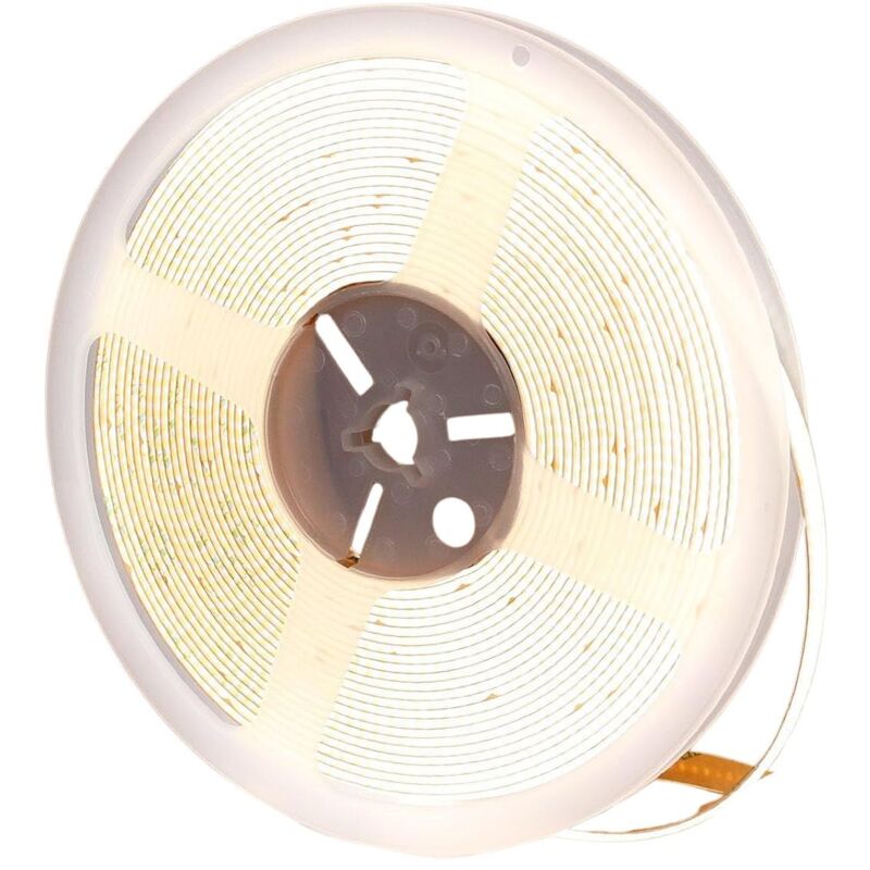 foto del prodotto maka striscia led cob 24v bianca adesiva ip20 interni 15w m 420 led m 1500 lumen m trasformatore 200w dimmerabile sottile 7mm 10
