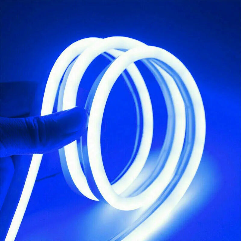 foto del prodotto maka striscia led neon flex 5m, impermeabile ip65, 600 led, flessibile e modellabile, 12v, perfetta per decorazioni interne ed esterne, senza