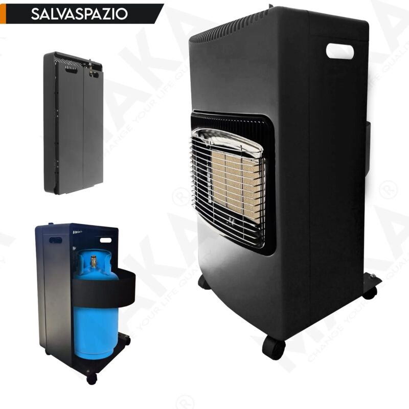 foto del prodotto maka - stufa pieghevole alimentata a gas con 3 livelli di calore, compatta e salvaspazio, ideale per campeggio e uso domestico