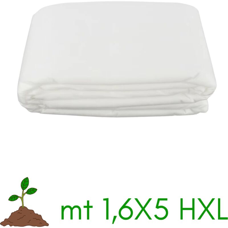 foto del prodotto maka telo di protezione per colture ortoclima bianco, protettivo antigelo, protegge fiori e ortaggi da freddo, gelo, vento e insetti, traspirante e