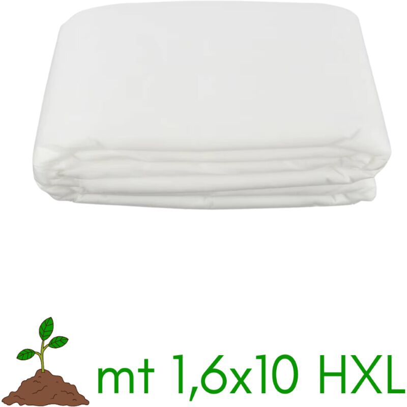 foto del prodotto maka telo di protezione per colture ortoclima bianco, protettivo antigelo, protegge fiori e ortaggi da freddo, gelo, vento e insetti, traspirante e
