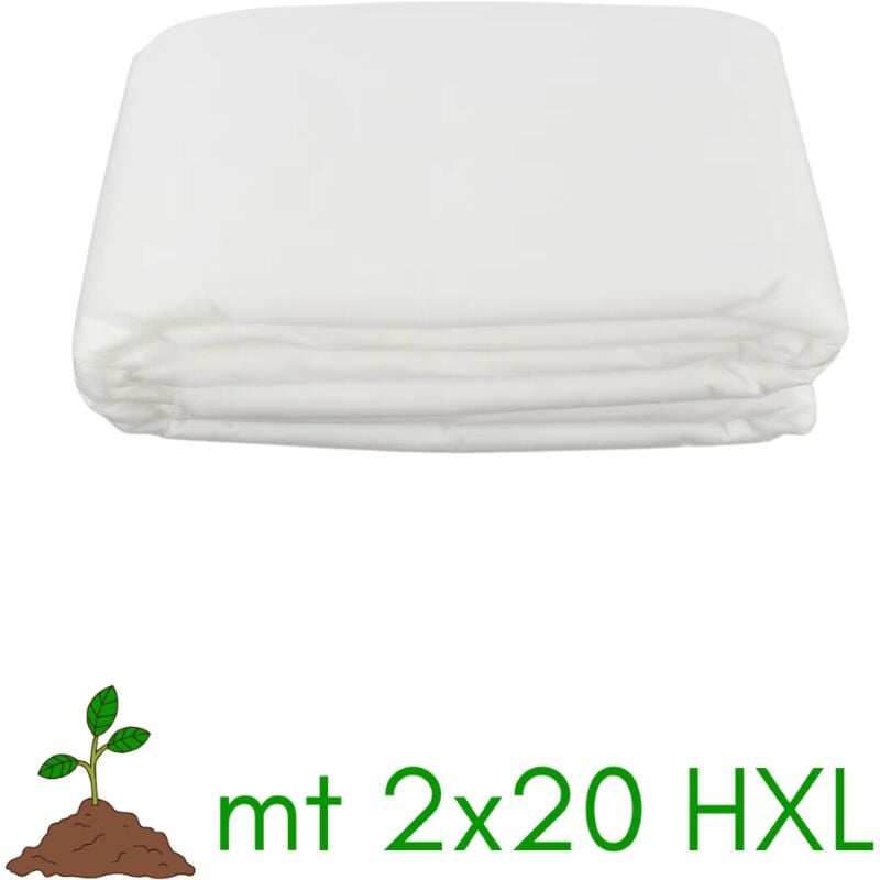 foto del prodotto maka telo di protezione per colture ortoclima bianco, protettivo antigelo, protegge fiori e ortaggi da freddo, gelo, vento e insetti, traspirante e