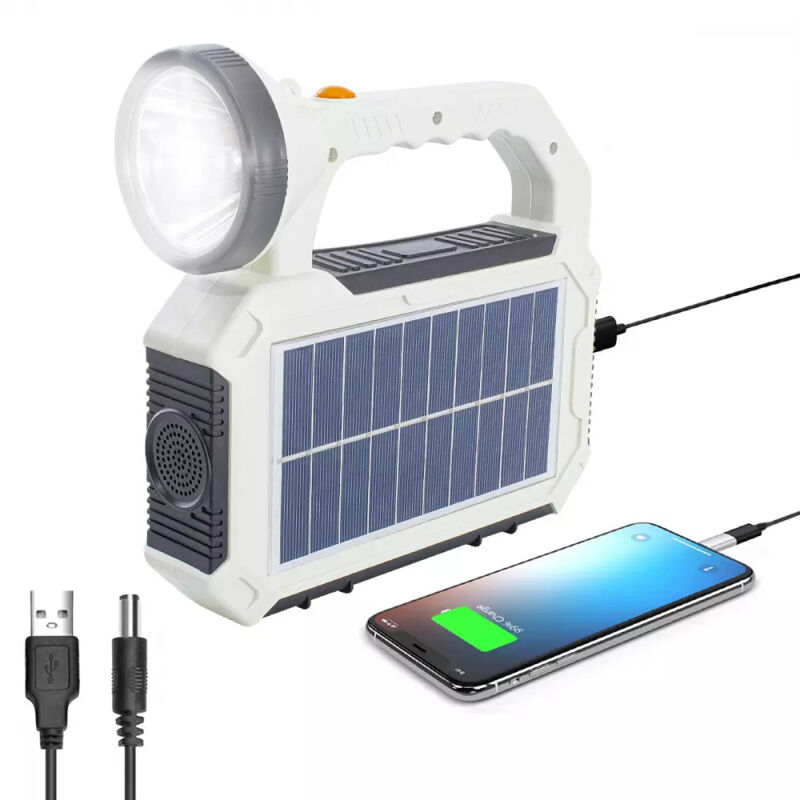 foto del prodotto maka torcia led potente tattica con carica solare, 8 10 ore di autonomia e 4 modalit di luce. ideale per emergenze e attivit outdoor.