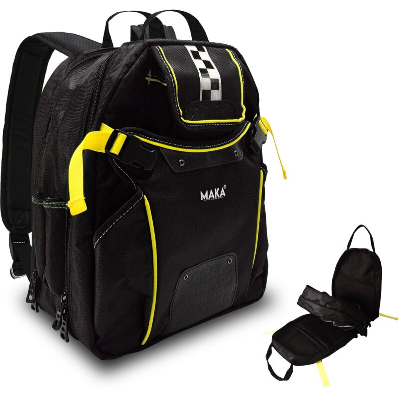 foto del prodotto maka zaino porta attrezzi 51 scomparti, 40l, 20kg, antiscivolo e impermeabile capacit generosa e protezione superiore