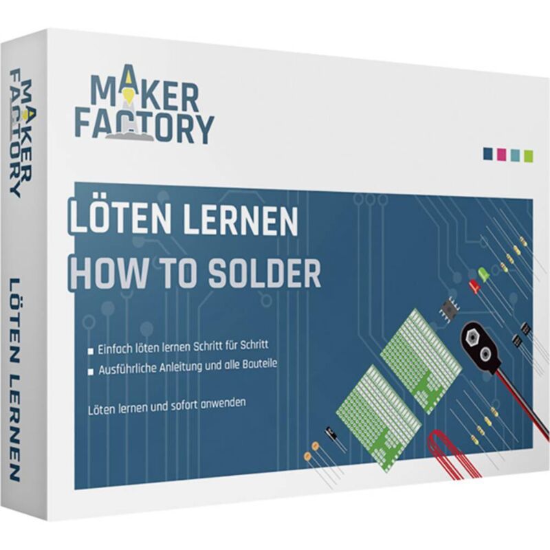 foto del prodotto makerfactory 15055 l ten lernen saldatura pacchetto di apprendimento da 14 anni