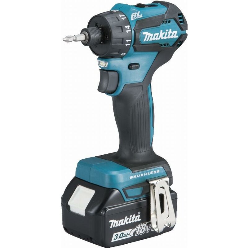 foto del prodotto makita 18 v li ion 3 ah 2 batterie, caricabatterie, valigetta ddf083rfj