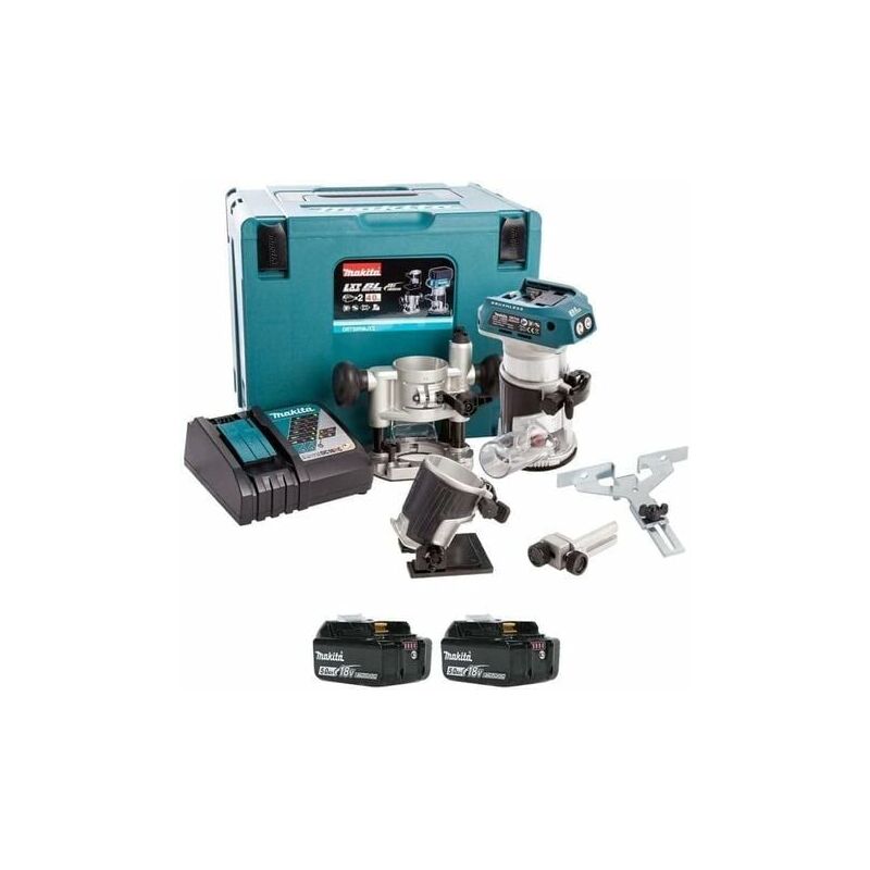 foto del prodotto makita 18v 5ah drt50rtjx2 con 2 batterie e caricabatterie