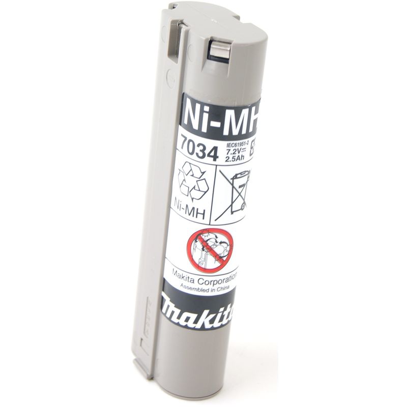 foto del prodotto makita 193888 6 7034, batteria di ricambio 7,2 v 2,5 ah