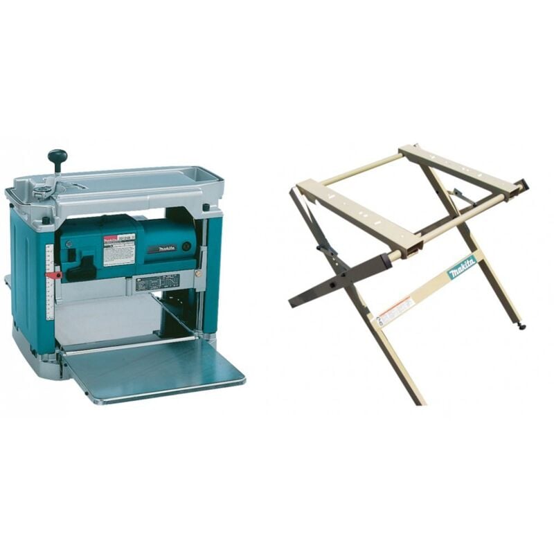 foto del prodotto makita 2012nbx, pialla per sgrossatura, 1650w, 3 155mm, ideale per la lavorazione del legno, taglio preciso e veloce, basso livello di vibrazioni,