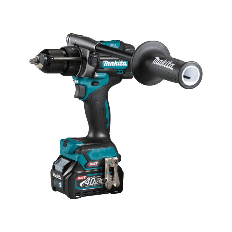 foto del prodotto makita 40 v max li ion 2,5 ah xgt trapano a percussione 13 mm hp001gd201