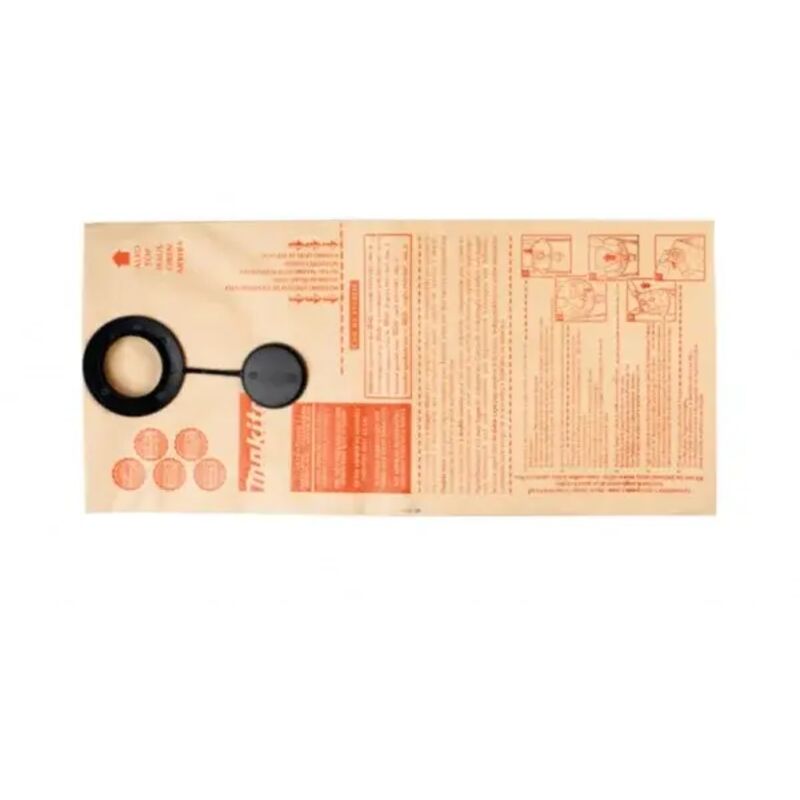 foto del prodotto makita 83132bek sacchetto raccogli polvere in carta per aspiratore 5 pz.