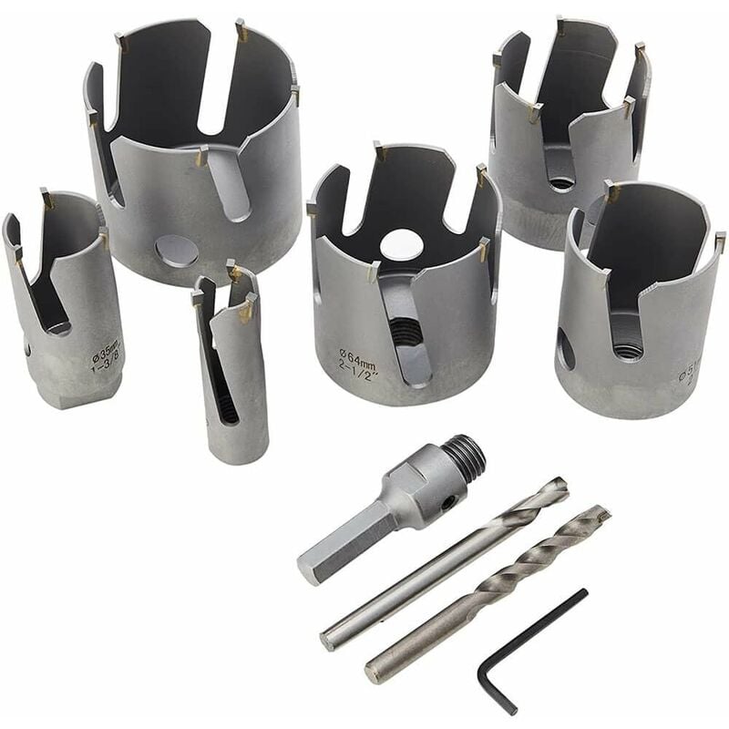 foto del prodotto makita 9 pz universal tct de corona de fiori in astuccio de alluminio d 51297