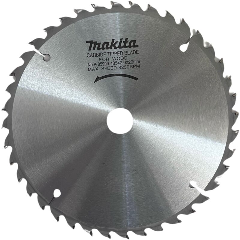 foto del prodotto makita a 85999 lama tct per seghe circolari 185x20 mm per legno