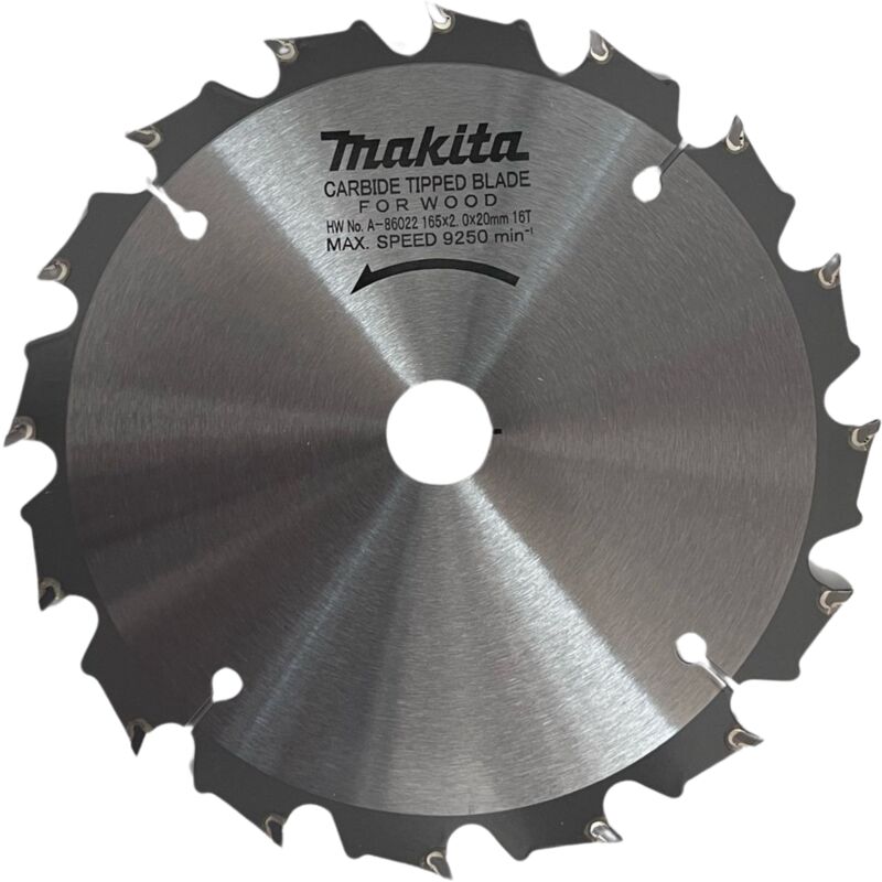foto del prodotto makita a 86022 lama sega circolare t.c.t. 165x2x20mm 16t 23 