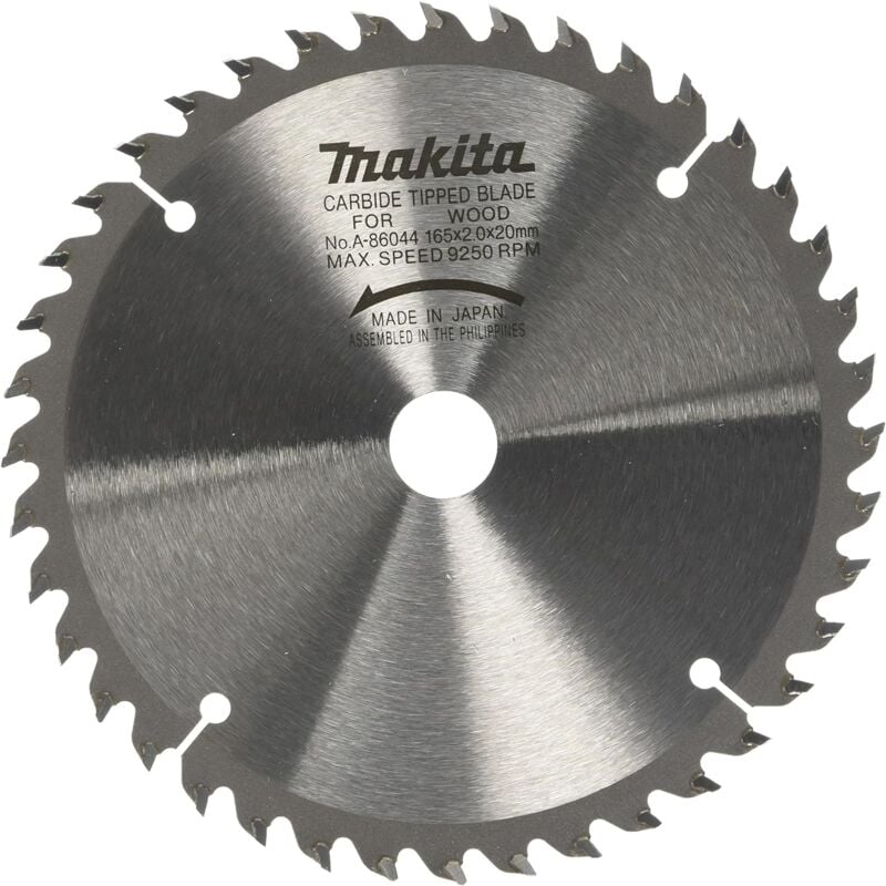 foto del prodotto makita a 86044 lama sega circolare t.c.t. 165x20mm 40t legno chiodato