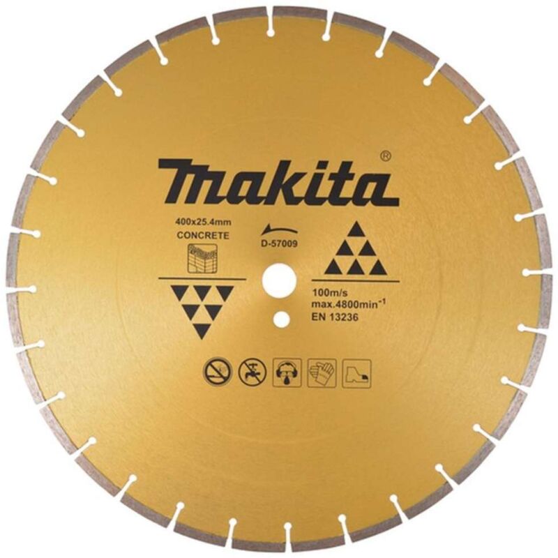 foto del prodotto makita accessori disco da taglio diamantato per calcestruzzo 400x25,4 mm d 57009