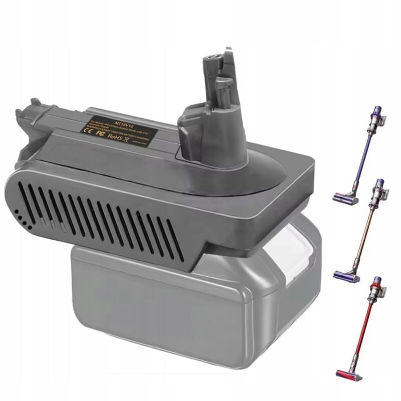 foto del prodotto makita adattatore convertitore batteria 18v per dyson v10