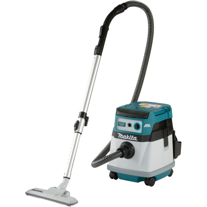 foto del prodotto makita aspiratore a batteria dvc155lzx2 2x18v, 15 l, umido asciutto, classe l solo