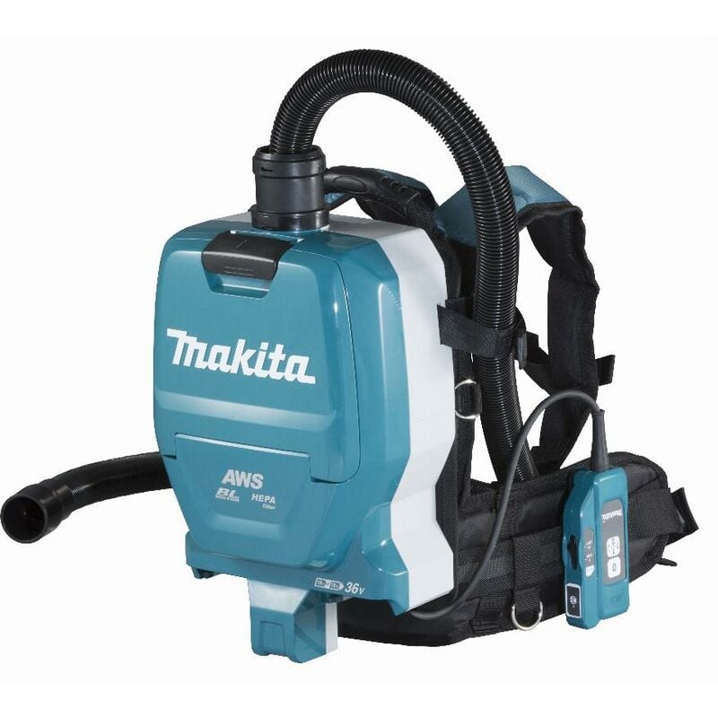 foto del prodotto makita aspiratore a zaino bluetooth 18vx2 bl dvc265zxu