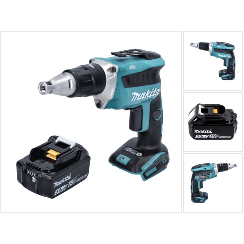 foto del prodotto makita avvitatore a batteria dfs 452 f1 18 v brushless 1x batteria 3,0 ah senza caricabatterie