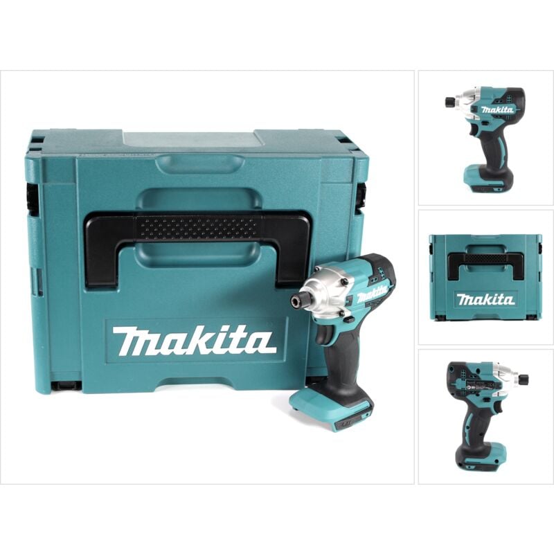 foto del prodotto makita avvitatore a impulsi a batteria dtd 156 zj 18v 155nm solo makpac senza batteria, senza caricabatterie