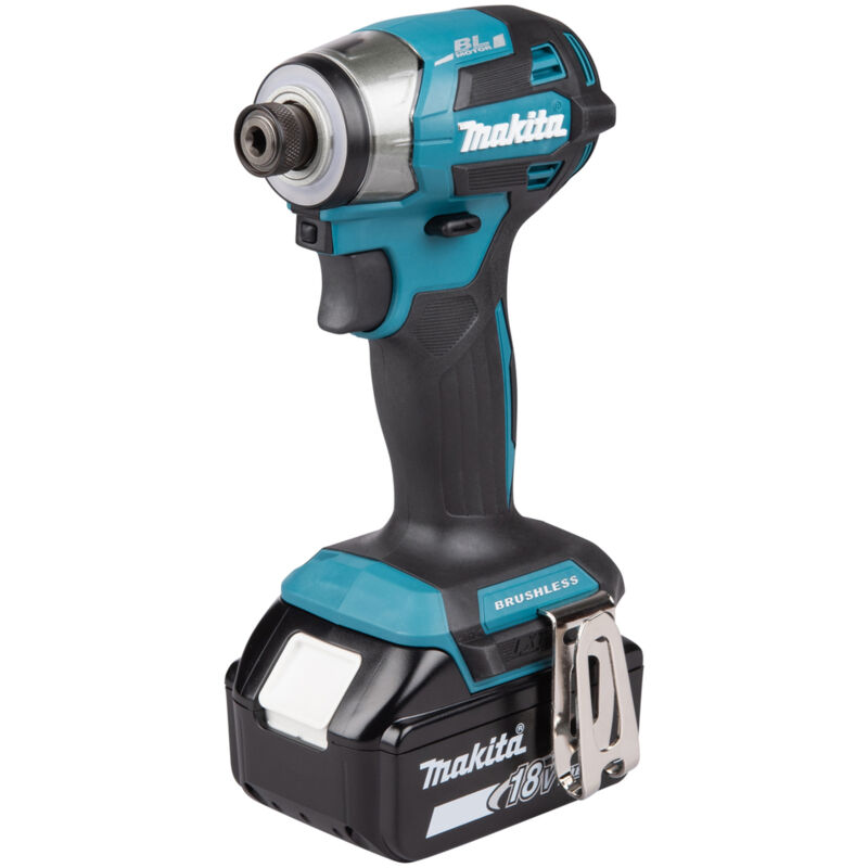 foto del prodotto makita avvitatore a impulsi a batteria dtd173rtj, 18v, 2x 5,0 ah e caricabatterie in makpac