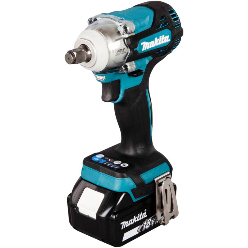foto del prodotto makita avvitatore a impulsi a batteria dtw300tjx7, 18v 2x 5,0 ah e caricabatterie in makpac set di bussole a impulsi da 14 pezzi