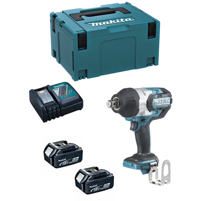 foto del prodotto makita avvitatore ad impulsi dtw1001rtj 2 x 5,0 ah dc18rc makpac 3 