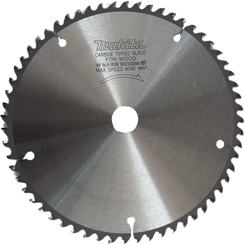 foto del prodotto makita b 04008 lama tct per troncatrici da banco 190x20 mm per legno