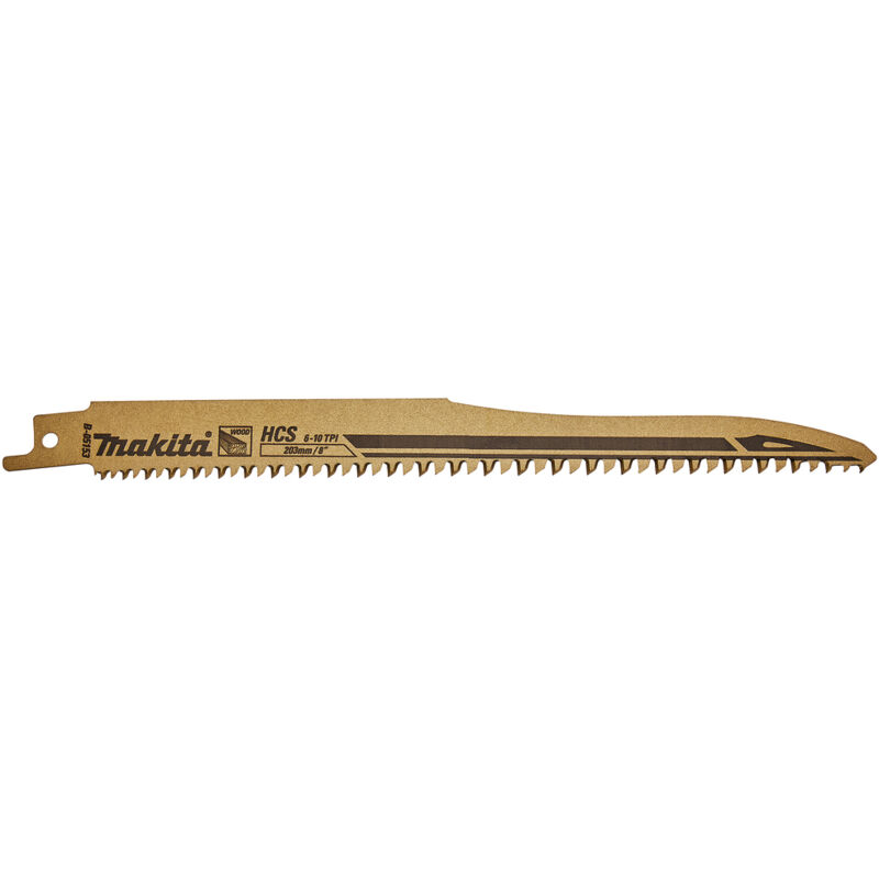 foto del prodotto makita b 05153 lama sega diritta 203x1,0mm 6 10tpi hcs legno 5pz