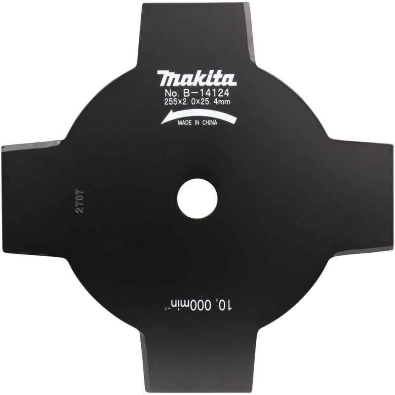 foto del prodotto makita b 14124 lama metallo decespugliatori 255mm foro 20mm spessore 2 mm 4t