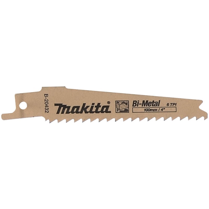 foto del prodotto makita b 20432 lama sega diritta 100x0,9mm 6tpi bim legno metallo 5pz