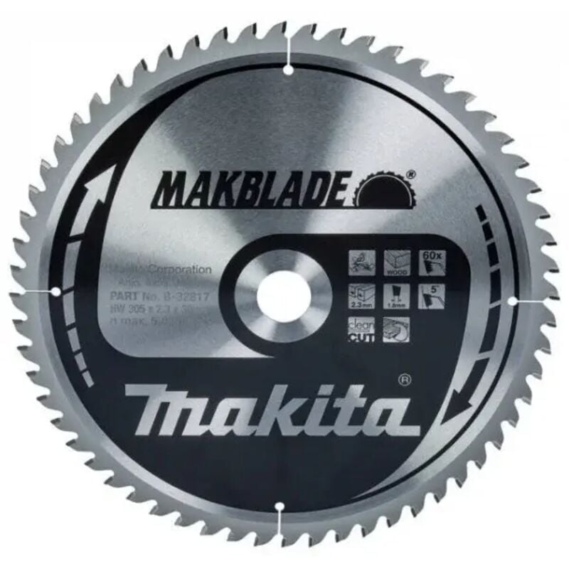 foto del prodotto makita b 32817 makblade lama tct per troncatrici 305x30 per legno