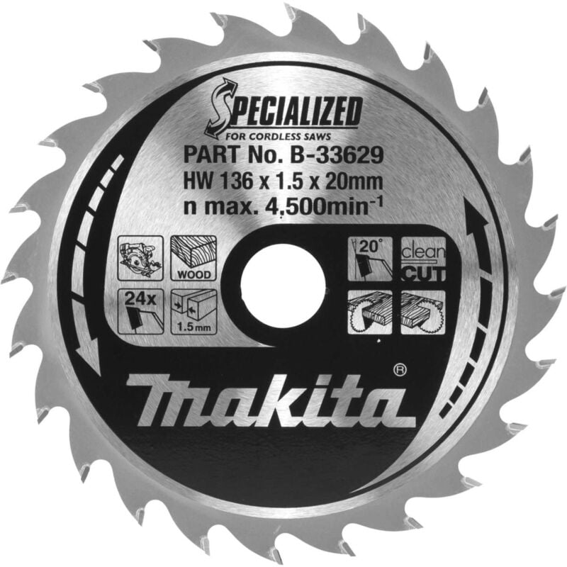 foto del prodotto makita b 33629 lama specializzata 136x20x24z