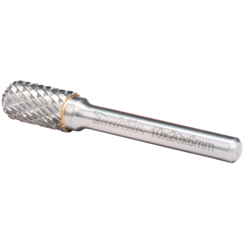 foto del prodotto makita b 52750 fresa sferica 10x20 mm 6 mm 3 8x3 4 1 2 dente a croce