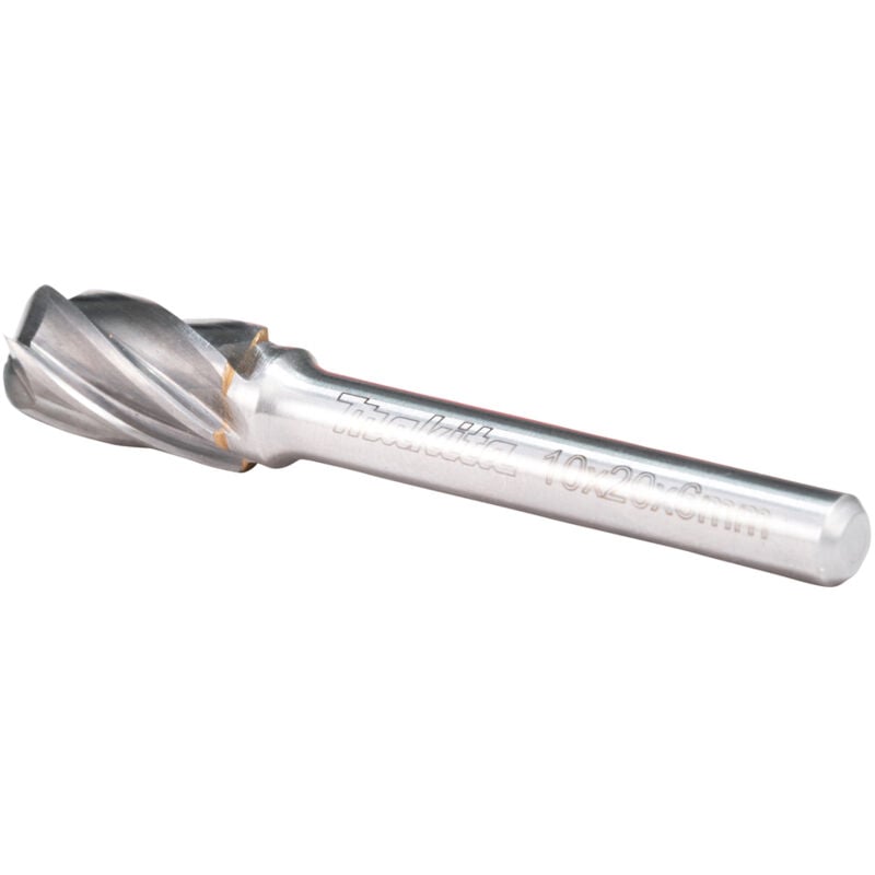 foto del prodotto makita b 52776 fresa sferica 10x20 mm 6 mm 3 8x3 4 1 2 denti in alluminio