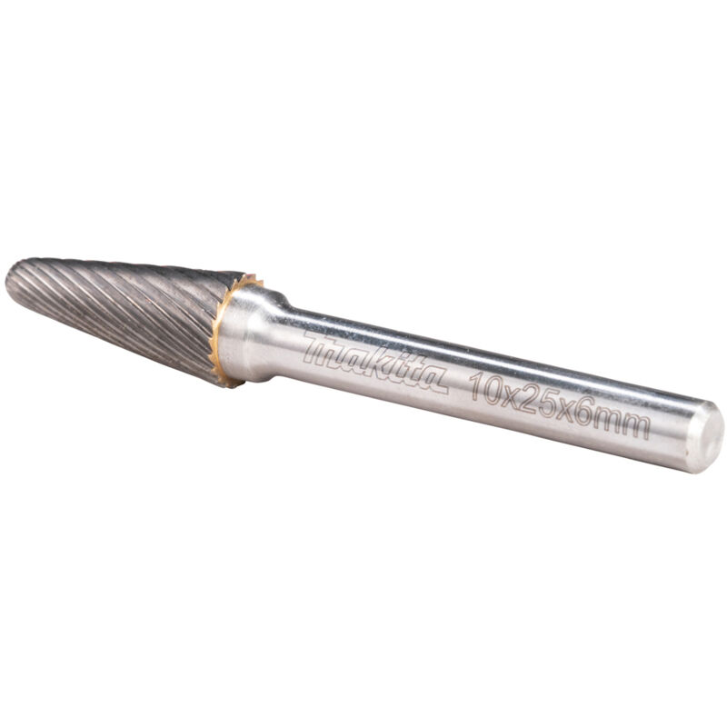 foto del prodotto makita b 52803 fresa tondo conica 10x25 mm 6 mm 3 8x1 1 2 dente singolo