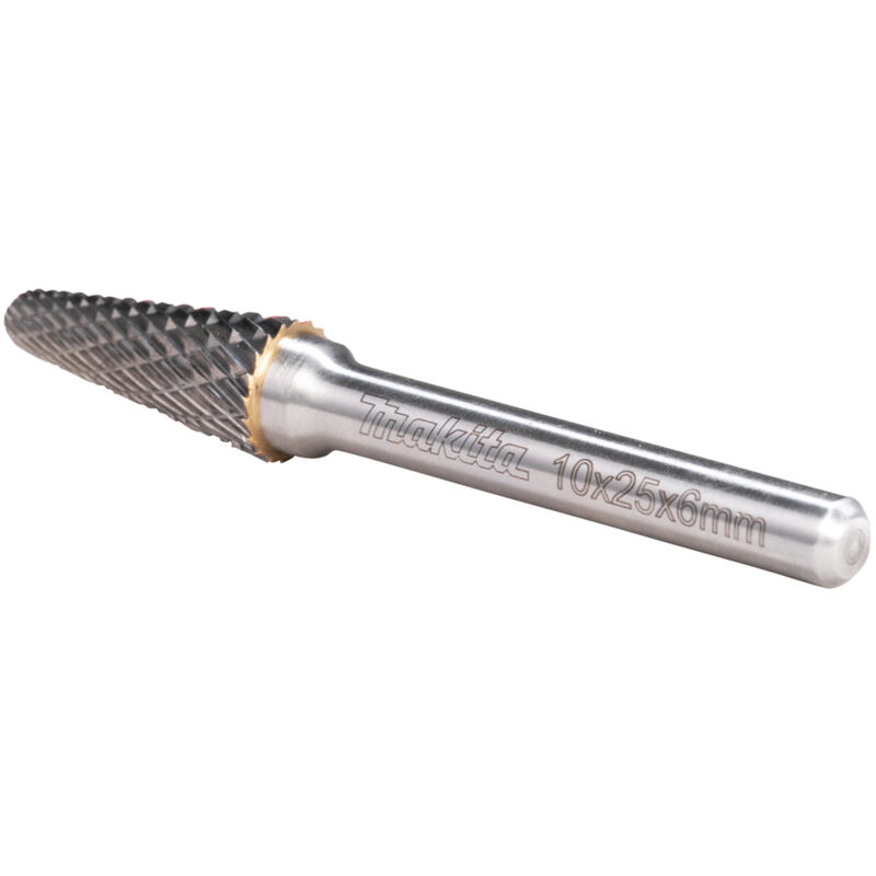 foto del prodotto makita b 52819 fresa cono rotondo 10x20 mm 6 mm 3 8x3 4 1 2 dente a croce