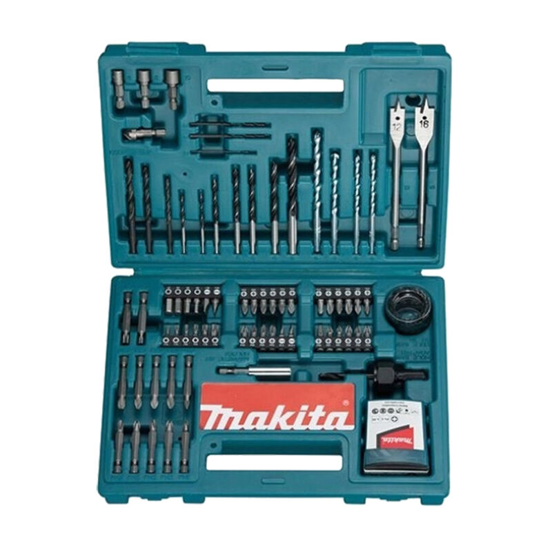 foto del prodotto makita b 54520 set 100 pz punte trapano bits metallo mattone legno